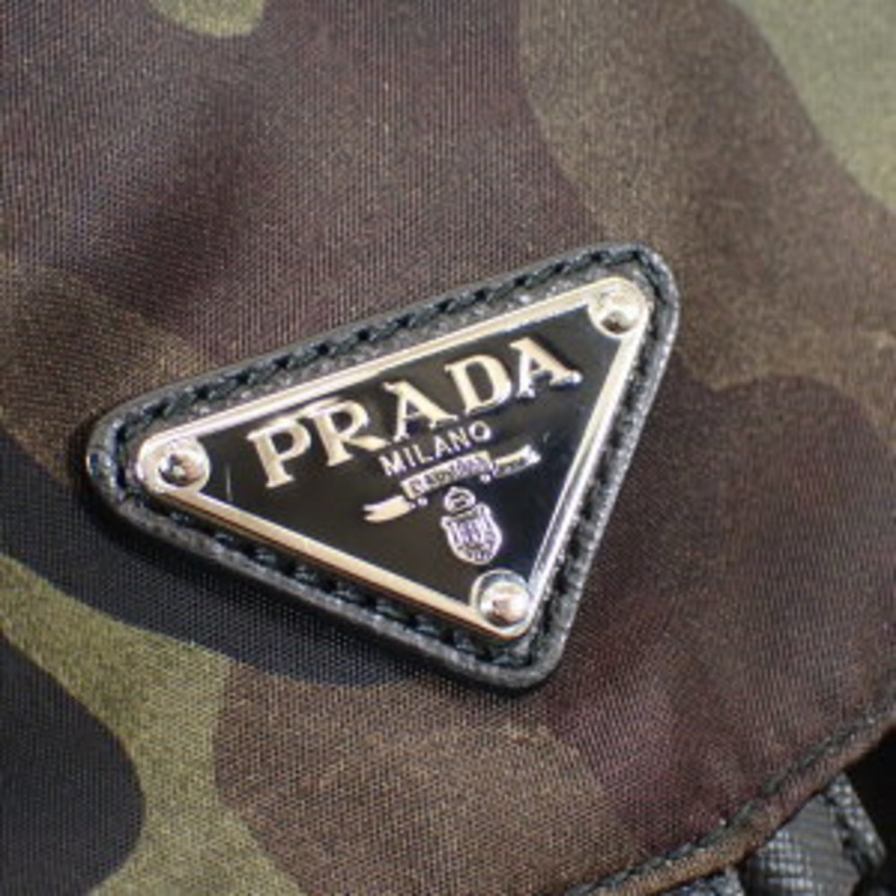 Prada Backpack Nylon Leather Testo Camouflage Kha… - image 6
